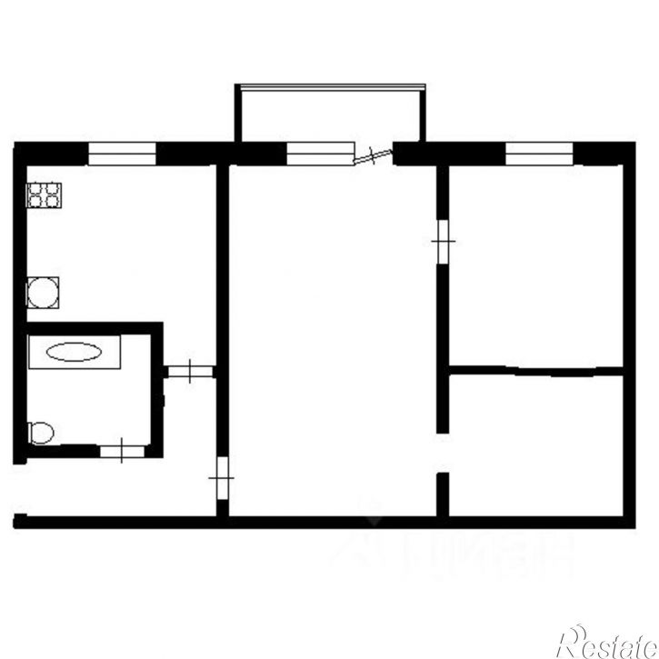 3-комн квартира улица Багратиона, 11Б,  д. 11Б