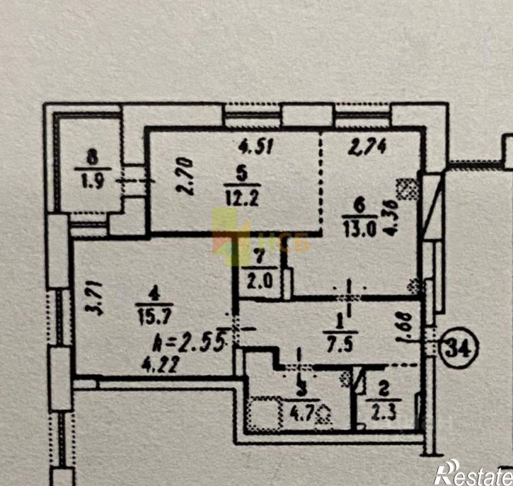 2-комн квартира 2-я Поселковая улица, 10 к1,  д. 10 к1