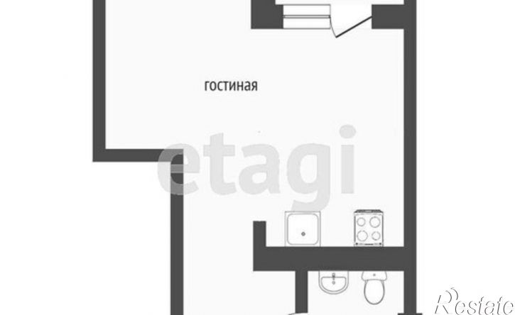 1-комн квартира улица Конева, 10 к1,  д. 10 к1