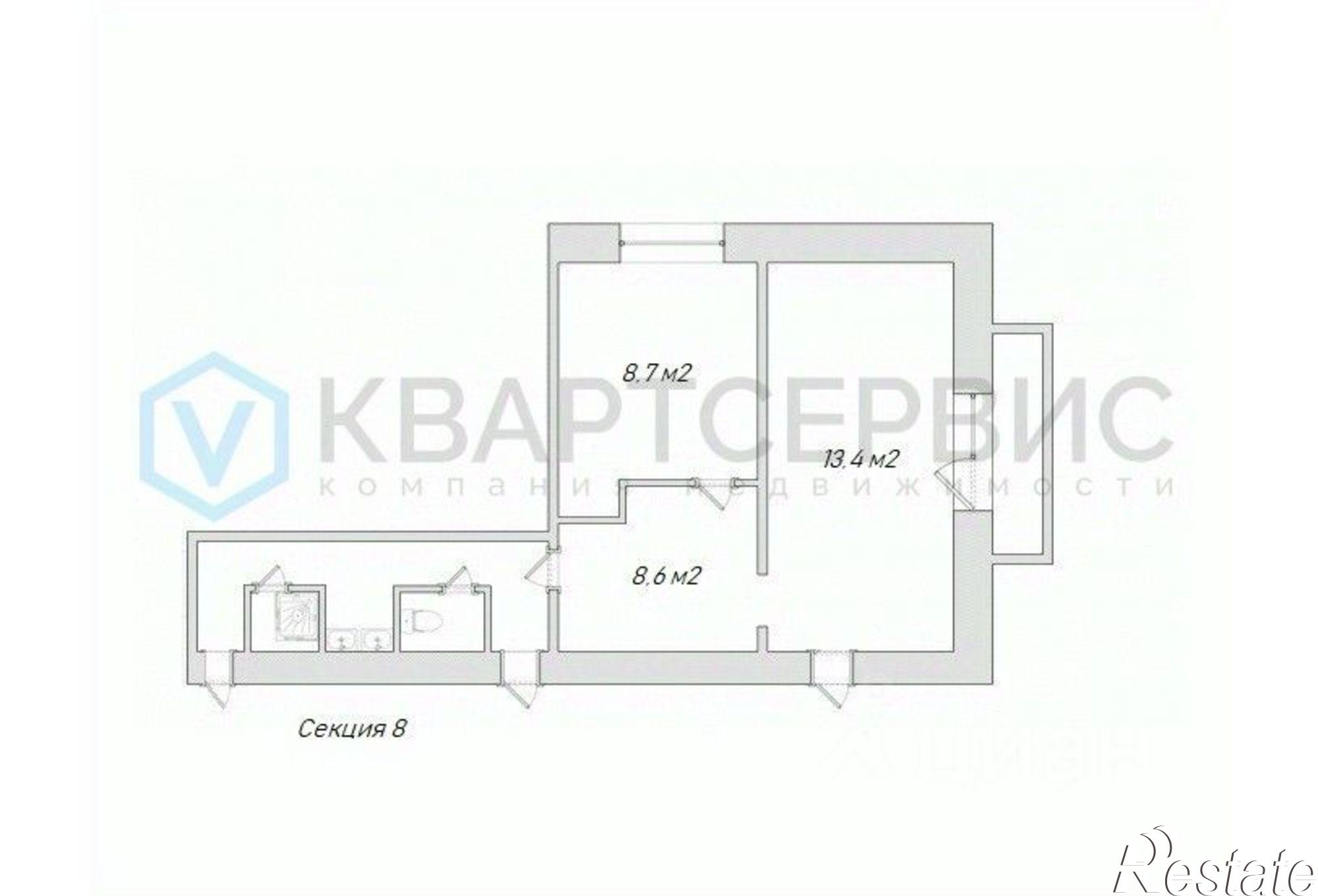 Купить комнату за 2 490 000 рублей на улица Карбышева, 38
