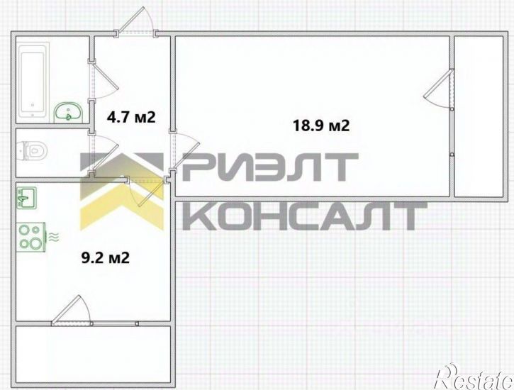 1-комн квартира Космический проспект, 14Б к6,  д. 14Б к6
