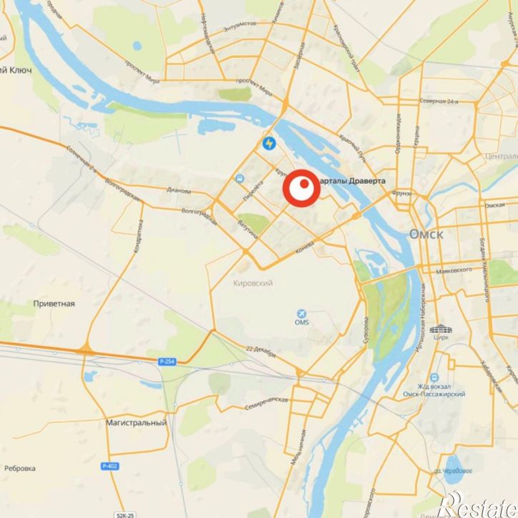 3-комн квартира в новом доме улица Крупской