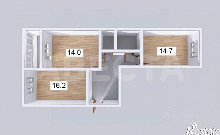 2-комн квартира Волгоградская, 46