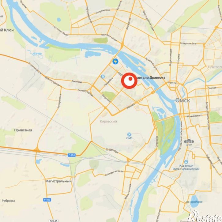 2-комн квартира в новом доме улица Крупской