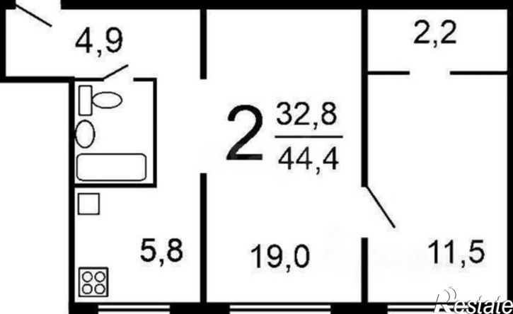 2-комн квартира Заозёрная улица, 11,  д. 11