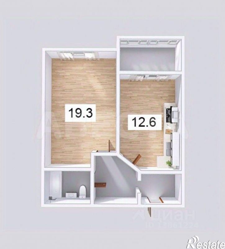 1-комн квартира улица Степанца, 2/1,  д. 2/1