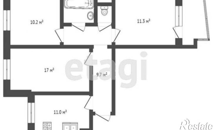 3-комн квартира ул Завертяева, 23 3,  д. 23 3,  к. 3