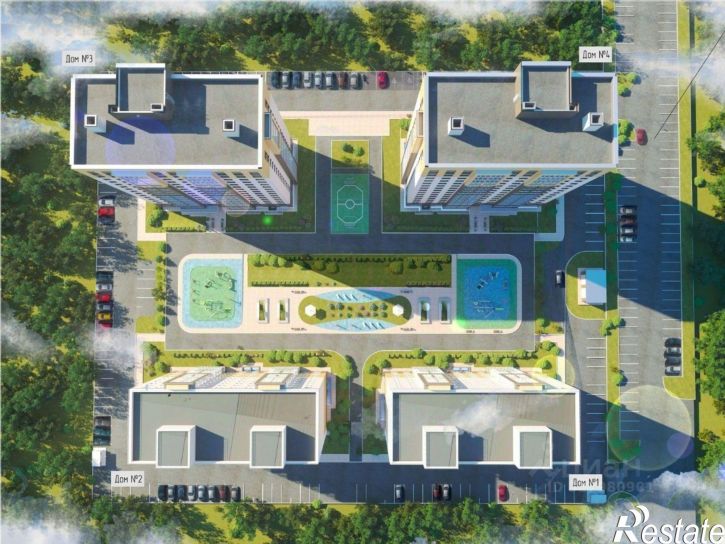 2-комн квартира в новом доме Волгоградская улица