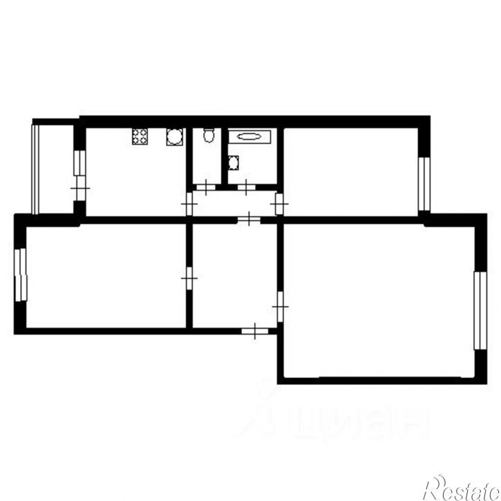 3-комн квартира ул Лукашевича, 21/1,  д. 21/1