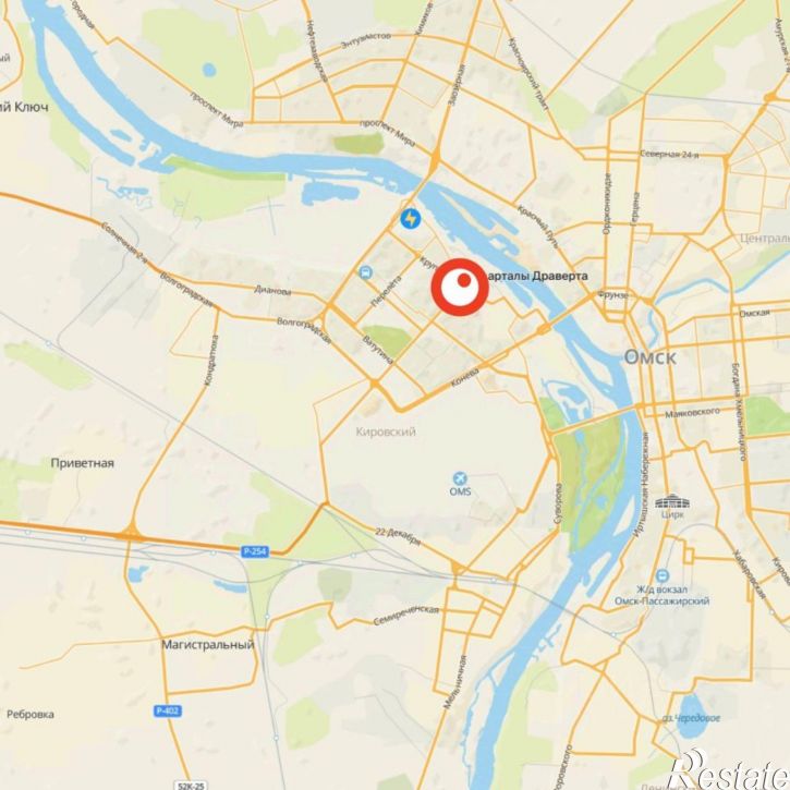 2-комн квартира в новом доме улица Крупской