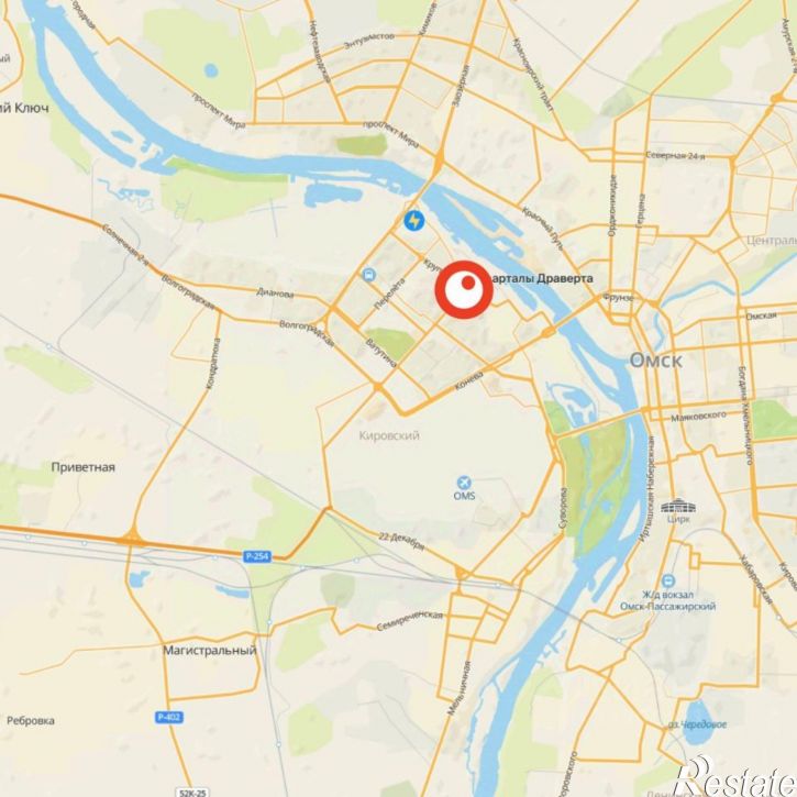 1-комн квартира в новом доме улица Крупской