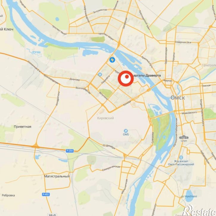 3-комн квартира в новом доме улица Крупской