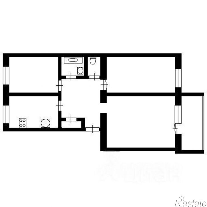 3-комн квартира ул Челюскинцев, 87,  д. 87