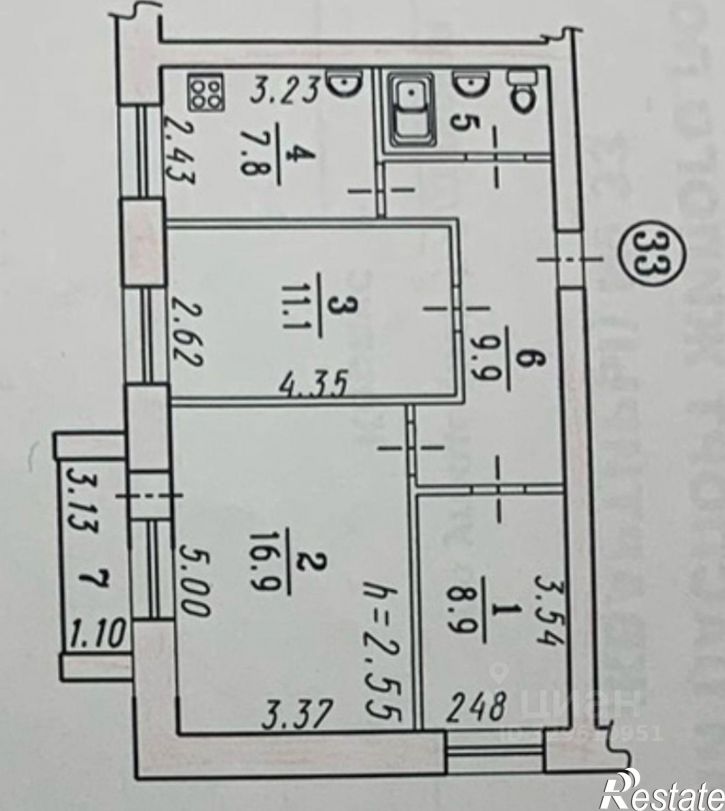 3-комн квартира Алтайская улица, 18,  д. 18