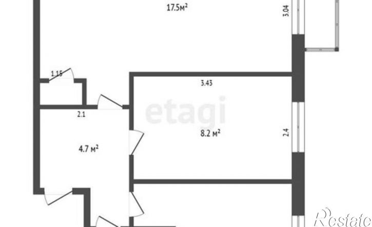 2-комн квартира ул Индустриальная, 4А,  д. 4А