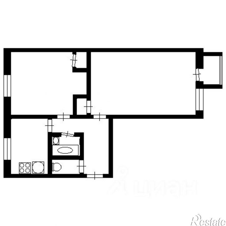 2-комн квартира ул Светлая, 6,  д. 6