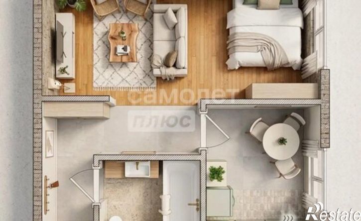 1-комн квартира ул 21-я Амурская, 1А,  д. 1А