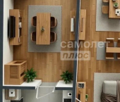 1-комн, 42кв м, этаж 4/10 ул 11-я Ремесленная, 25