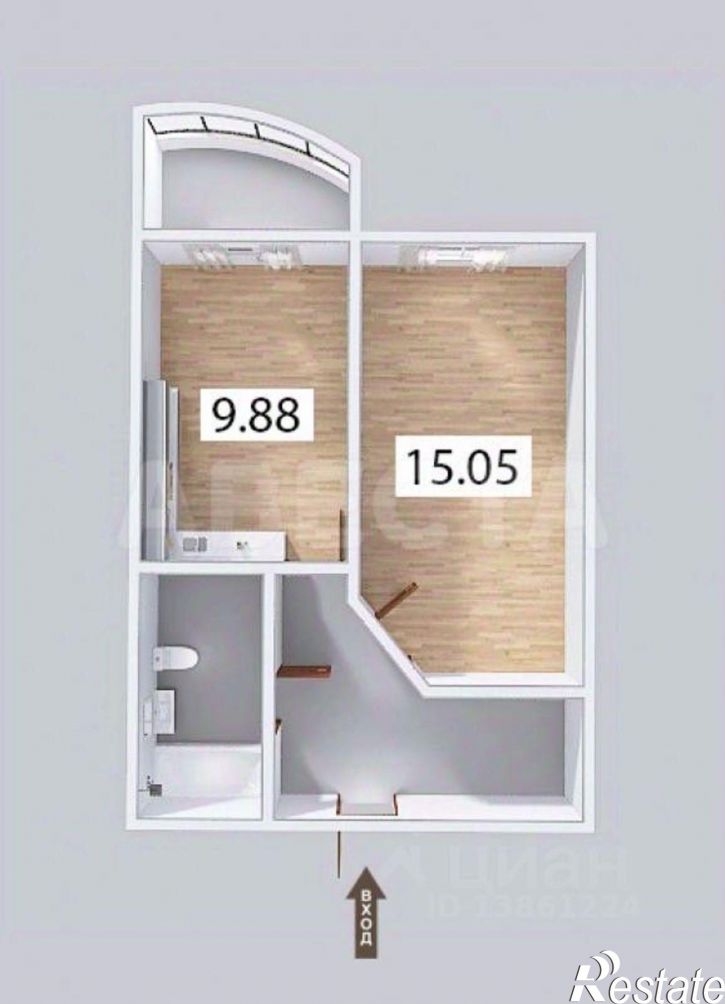 1-комн квартира ул Кирова, 51 1,  д. 51 1,  к. 1