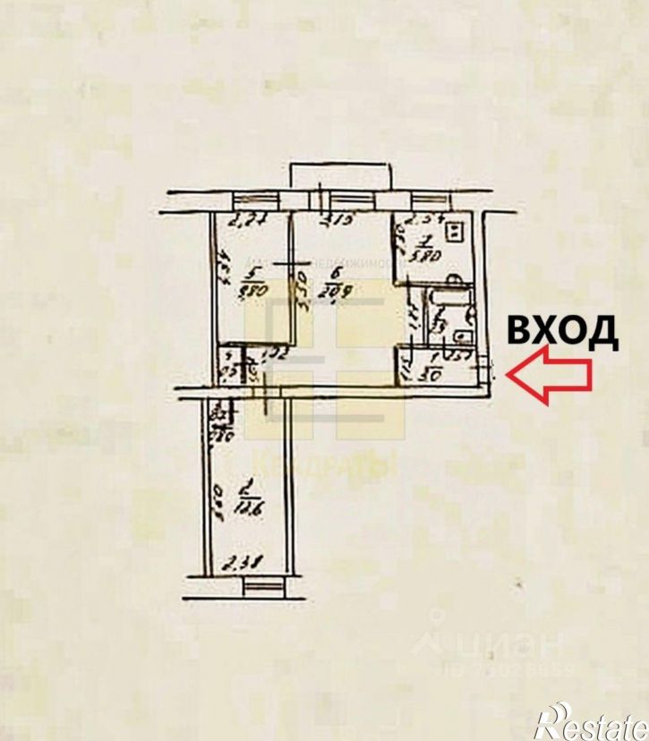 3-комн квартира ул Энтузиастов, 25А,  д. 25А