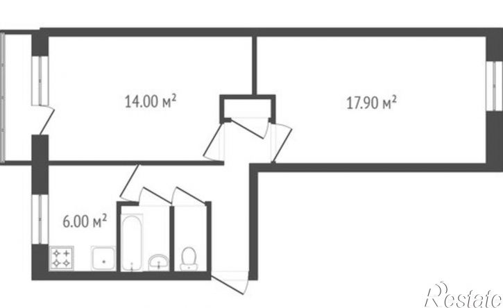 2-комн квартира пр-кт Мира, 38Г,  д. 38Г