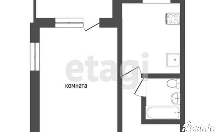 1-комн квартира ул Добровольского, 1,  д. 1