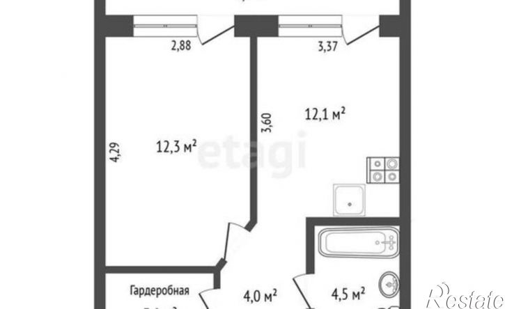 1-комн квартира ул Перелета, 28,  д. 28