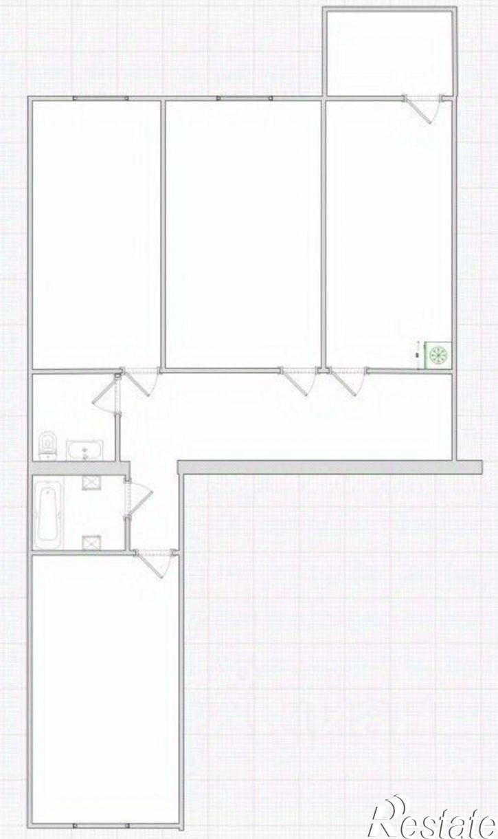 3-комн квартира проспект Комарова, 11,  д. 11