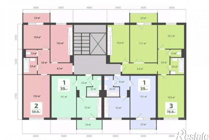 3-комн квартира Центральный район, Новый Амур