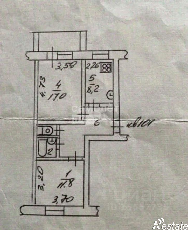 2-комн квартира ул Мельничная, 89 2,  д. 89 2,  к. 2