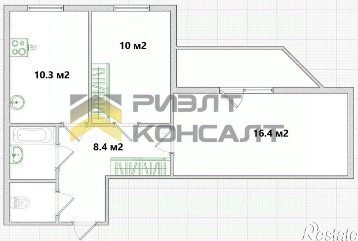 2-комн квартира ул Перелета, 26,  д. 26