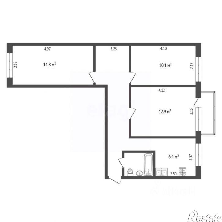 3-комн квартира ул Светлая, 9,  д. 9