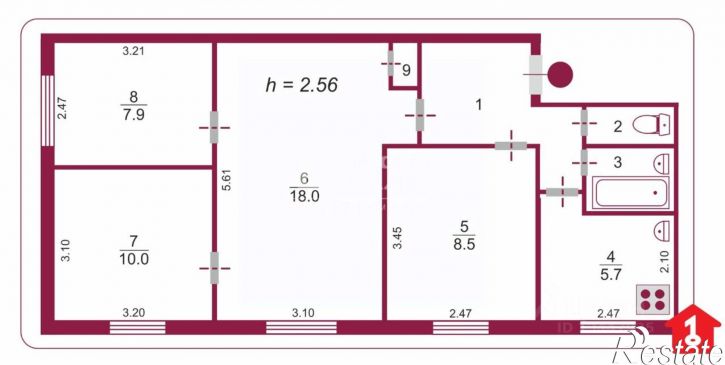 4-комн квартира ул Лукашевича, 8Б,  д. 8Б
