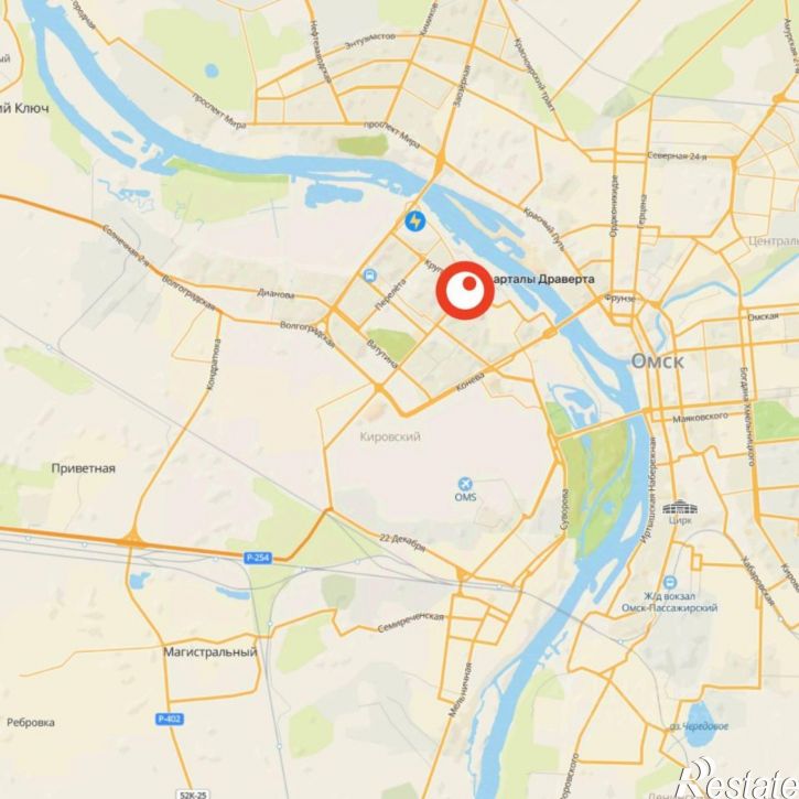 2-комн квартира в новом доме улица Крупской