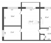 4-комн, 60кв м, этаж 4/5 ул Белозерова, 9