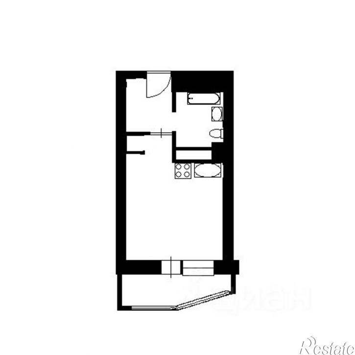 1-комн квартира ул 27-я Линия, 16А,  д. 16А