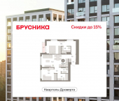 2-комн, 71 кв м, этаж 14/16 улица Крупской