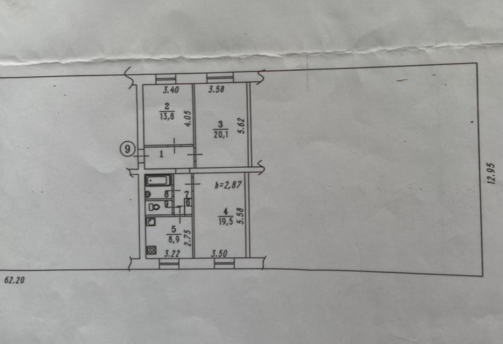 3-комн квартира Мира проспект, 31