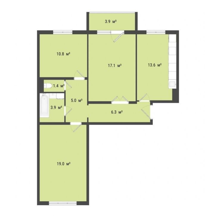 3-комн квартира 4-й Амурский проезд, 15