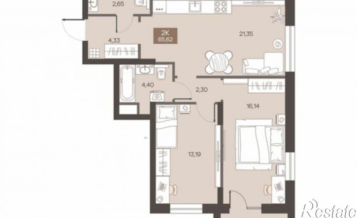 2-комн квартира в новом доме ул Завертяева, 1,  д. 1