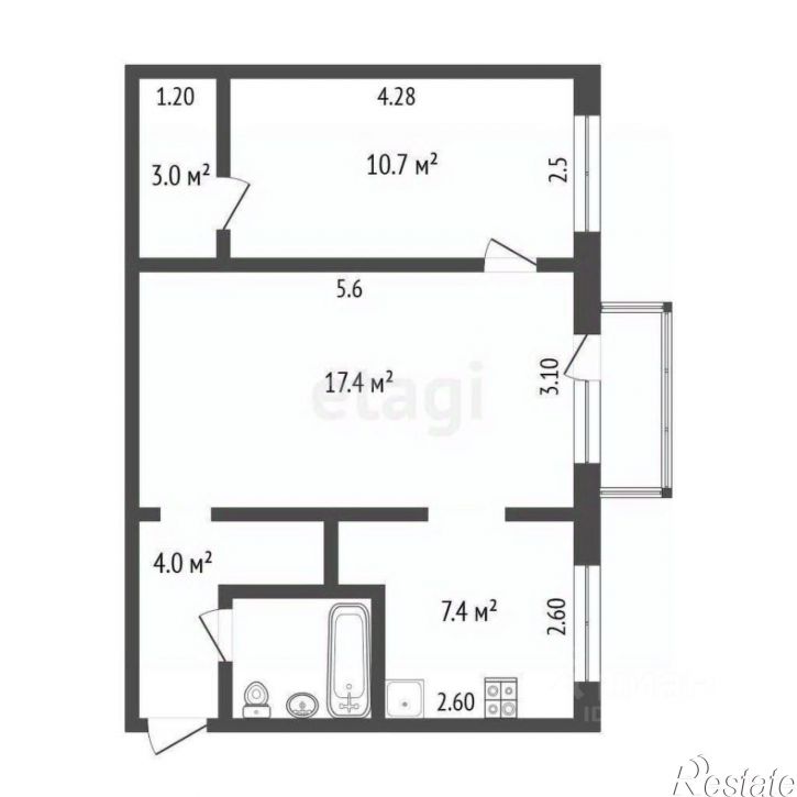 2-комн квартира ул Моторостроителей, 24,  д. 24
