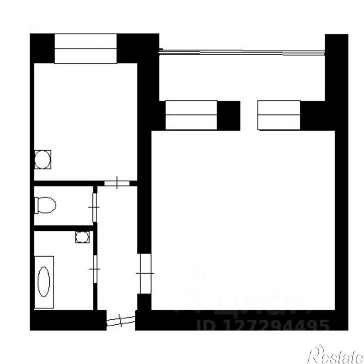 1-комн квартира ул Циолковского, 6,  д. 6