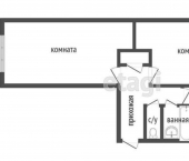 2-комн, 47кв м, этаж 1/5 ул Семиреченская, 134