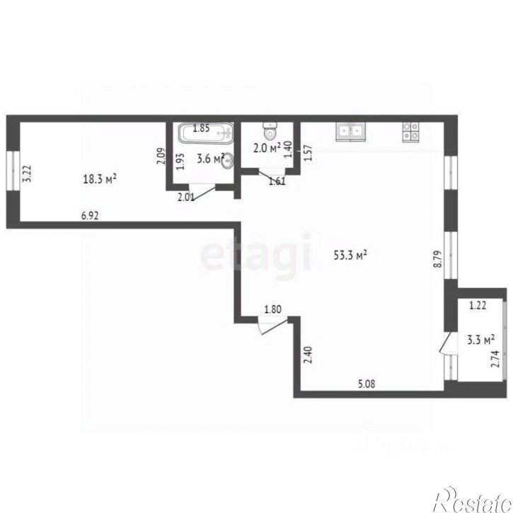 3-комн квартира ул Осоавиахимовская, 66,  д. 66