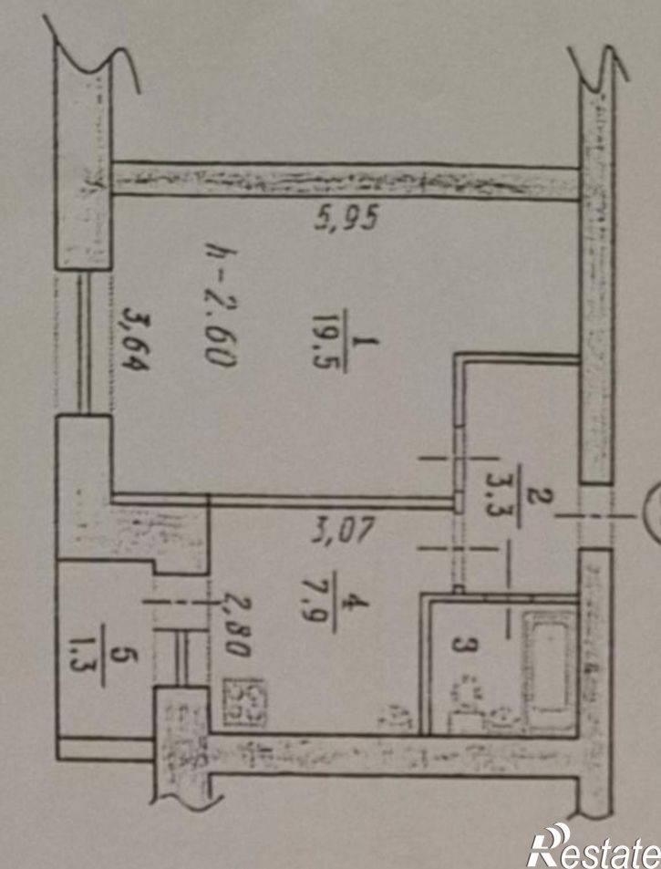 1-комн квартира Мельничная, 89к3