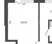 1-комн, 33кв м, этаж 8/9 ул Перелета, 2
