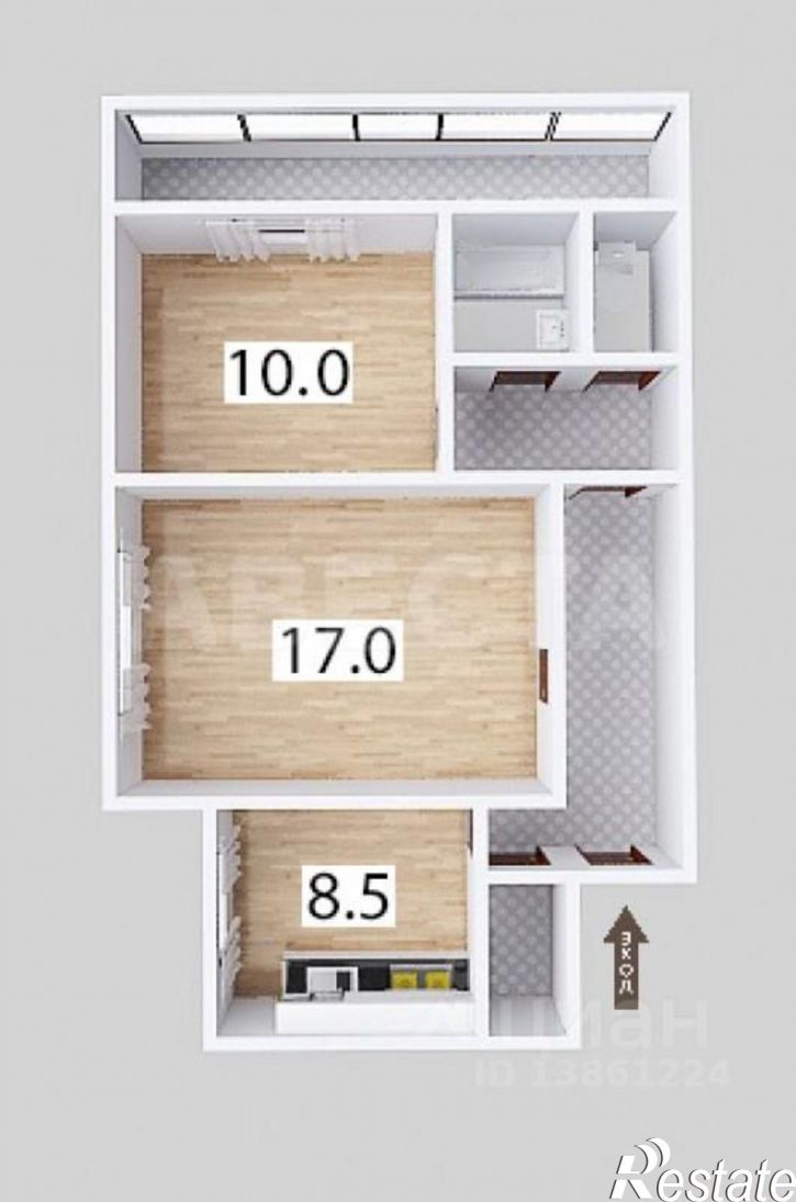 2-комн квартира ул Лукашевича, 25А,  д. 25А