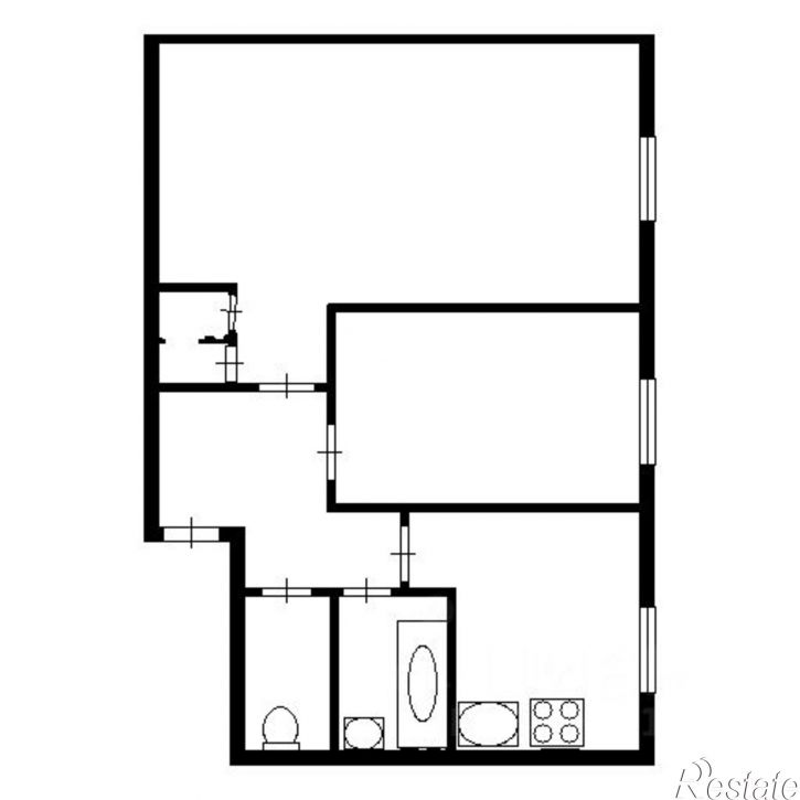 2-комн квартира ул Циолковского, 4А,  д. 4А