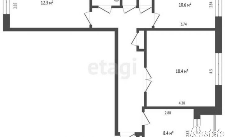 3-комн квартира ул Лукашевича, 21/2,  д. 21/2