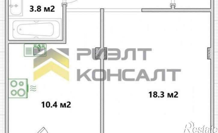 1-комн квартира ул Туполева, 2,  д. 2